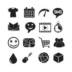 Set of web icons for website and communication