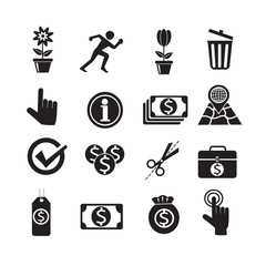 Set of web icons for website and communication