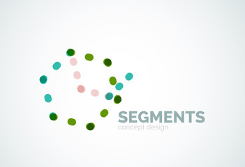 Vector outline minimal abstract geometric logo