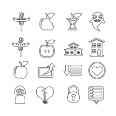 Set of web icons for website and communication