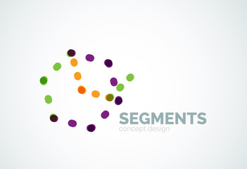 Vector outline minimal abstract geometric logo