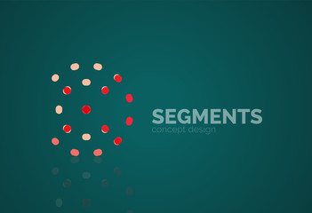 Vector outline minimal abstract geometric logo