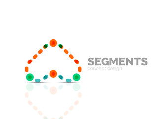 Vector outline minimal abstract geometric logo