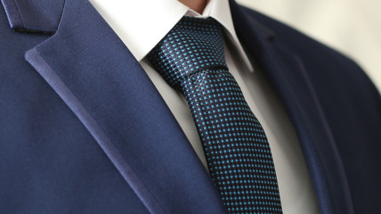 jacket men's shirt with a blue tie