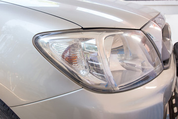 Headlight of car