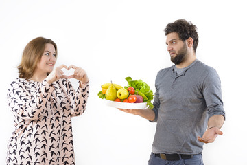 Woman Declaring Love to her Boyfriend
