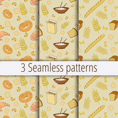 Seamless patterns with bread