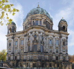 Fototapeta na wymiar Berlin Cathedral View with river Spree Panorama