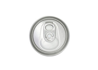 top view of aluminum can
