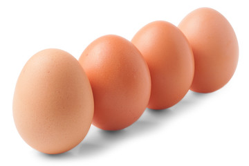 eggs stack isolated on a white background