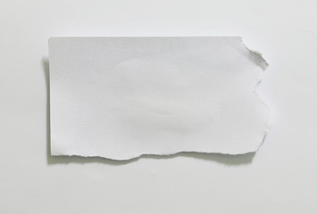 Obraz premium Pieces of torn paper on plain background. Copy space