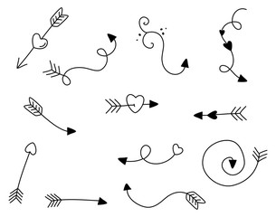 Arrow doodle clip art