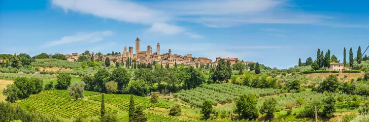Fotobehang Middeleeuwse stad San Gimignano, Toscane, Italië © JFL Photography