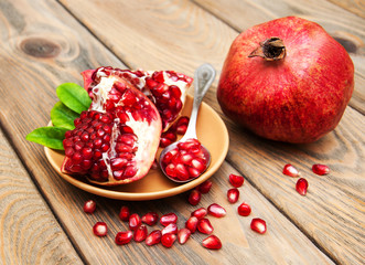 juicy pomegranate fruit