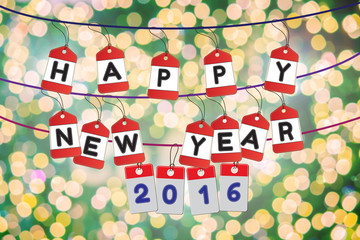 Fototapeta na wymiar Postcard for celebration happy new year