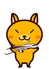 飛行機を持った動物シリーズ