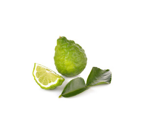 Bergamot fruit on  white background