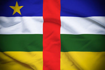 Obraz premium Central African Republic Flag