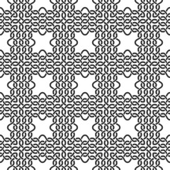 Seamless pattern of braided thread with swatch for filling. Stylish ornament texture. Fashion geometric background for web or printing design.