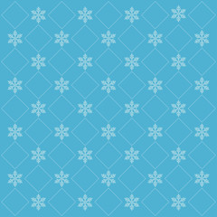 Merry christmas card with snowflakes