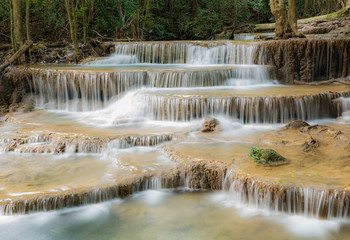  beautiful waterfall in Kanchanaburi province, Thailand
