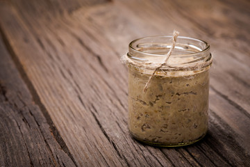 Natural diy homemade lentil paste