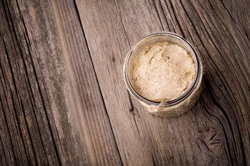 Natural diy homemade lentil paste