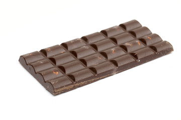 chocolate on the white background