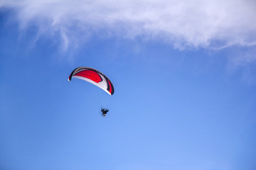 Paraglider with motor