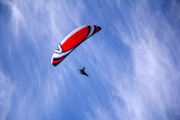 Paraglider with motor
