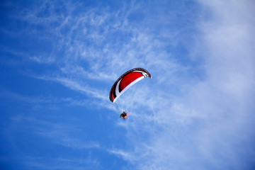 Paraglider with motor