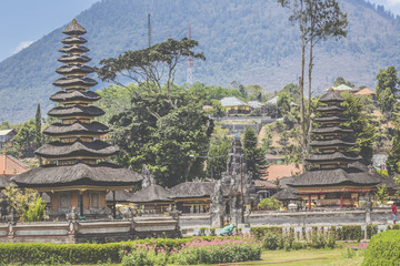 Ulun Danu temple Beratan Lake in Bali Indonesia