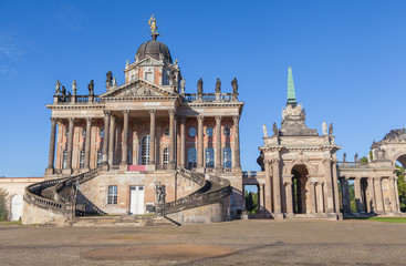 Facade of Historical building of University of Potsdam, Germany