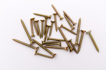 Closeup of the metalic screws