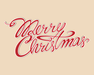 Merry Christmas Lettering