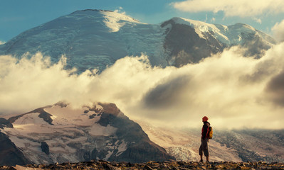Hike on mt.Rainier