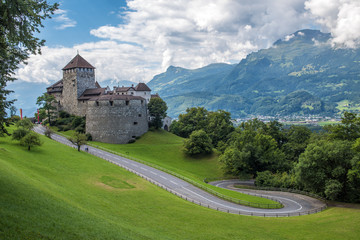 Vaduz Castle, the palace of the Prince of Liechtenstein - obrazy, fototapety, plakaty