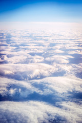 Clouds with blue sky above
