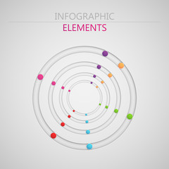 vector abstract 3d paper infographic elements