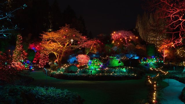Christmas Eve in  Butchart Gardens