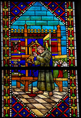 Fototapeta premium Stained Glass in the Cathedral of Leon, Spain