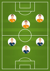 Soccer team sport and games 