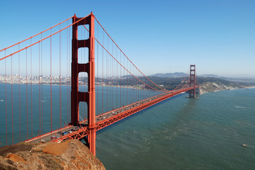 Golden Gate, Golden Gate Bridge, Brücke, Hängebrücke, San Francisco, San Francisco Bay, Bucht,...