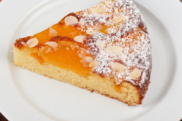 tasty cake with apricot