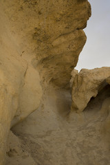 Bolnuevo Mazarron eroded sandstones in Murcia spain