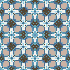 Vector Abstract Seamless Geometric Islamic Wallpaper. 