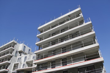 Immeuble en construction à Paris