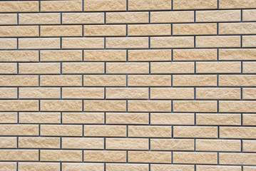 Obraz premium Wall of a new yellow brick