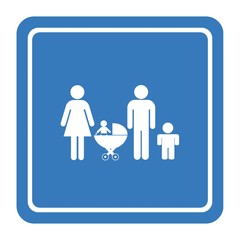 Famille dans un panneau