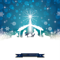 Nativity silhouette White